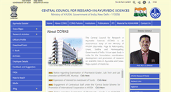 Desktop Screenshot of ccras.nic.in