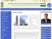 Tablet Screenshot of ccras.nic.in